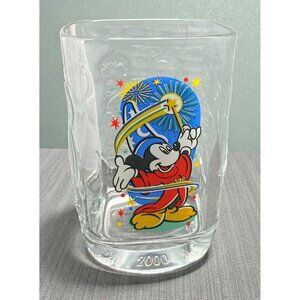 Walt Disney Fantasia Mickey Mouse Sorcerer Glass McDonalds Collectible 2000